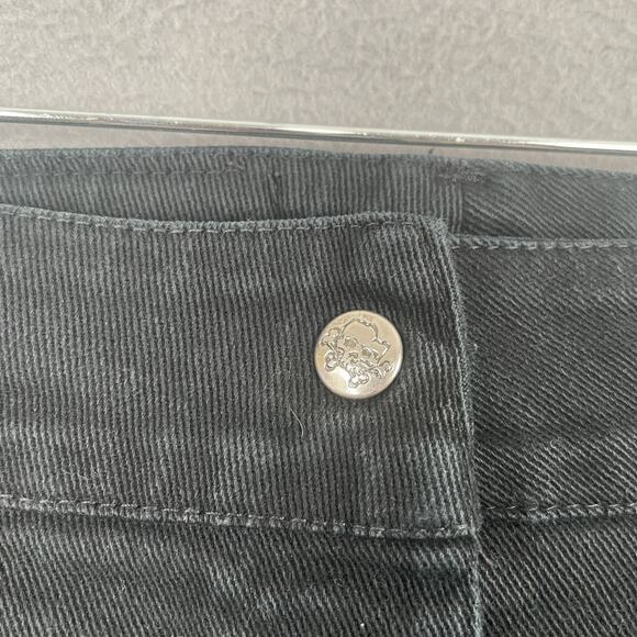Lip Service Stretch Jeans Womens Medium Black Skinny Punk Goth Pants USA - Picture 4 of 12
